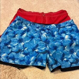 Catalina red and reverse black and blue Swim Shorts
